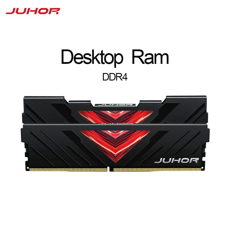 JUHOR DDR4  RAM memory for Desktop White and black