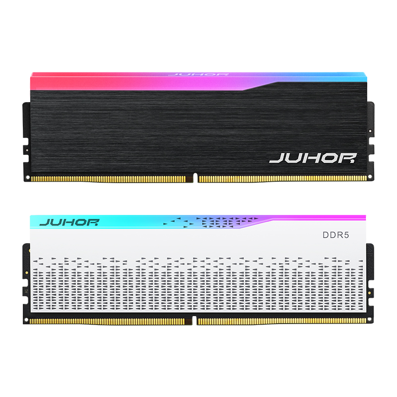 JUHOR DDR5 RGB Star Domain RAM memory White and black