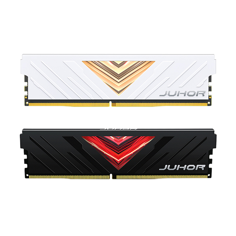 JUHOR DDR4  RAM memory for Desktop White and black